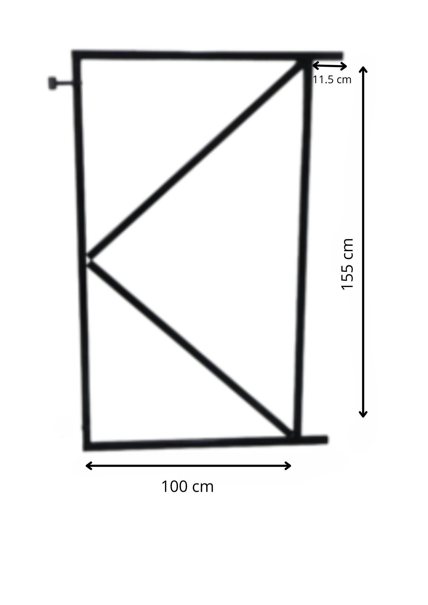 Verstelbaar poortframe