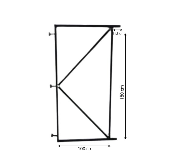 Verstelbaar poortframe