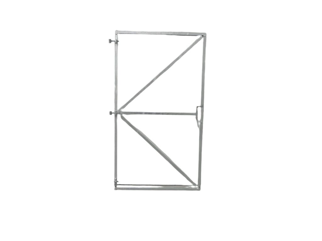 Poortframe verstelbaar met slotkast