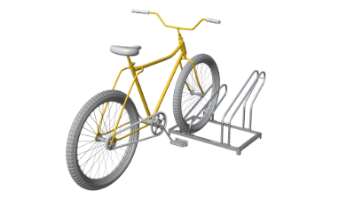 Fietsenrek 2-Stands Verstelbaar 65x37x35/44cm