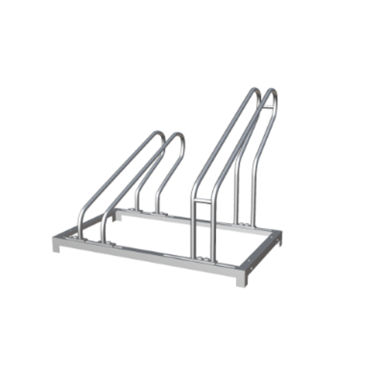 Fietsenrek 2-Stands Verstelbaar 65x37x35/44cm