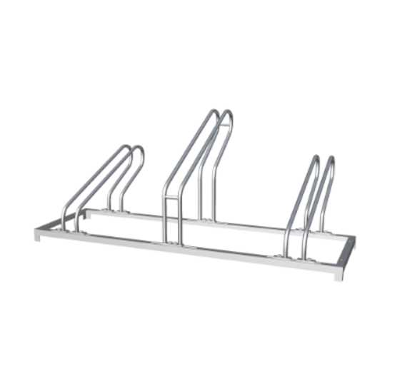 Fietsenrek 118x37x35/44cm (3-stands)