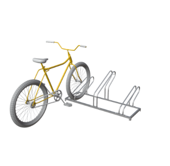 Fietsenrek 118x37x35/44cm (3-stands)