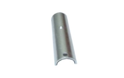 Kraaltrim plat dak 26x40mm blank aluminium - 2,5 meter