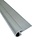 Kraaltrim plat dak 26x40mm blank aluminium - 2,5 meter