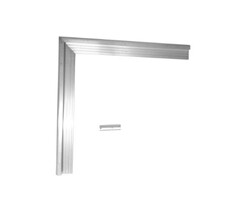 Kraaltrim buitenhoek 500x500mm voor platte daken aluminium
