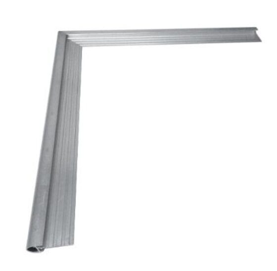 Kraaltrim buitenhoek 500x500mm voor platte daken aluminium