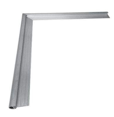 Kraaltrim buitenhoek 500x500mm voor platte daken aluminium