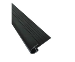Kraaltrim afwerkprofiel plat dak 2,5 meter zwart