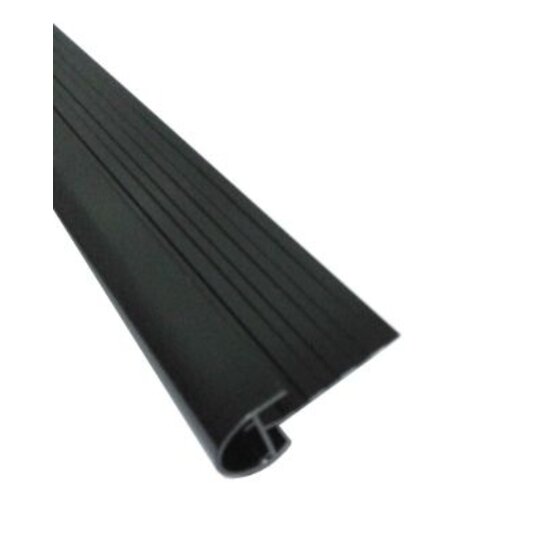 Kraaltrim afwerkprofiel plat dak 2,5 meter zwart