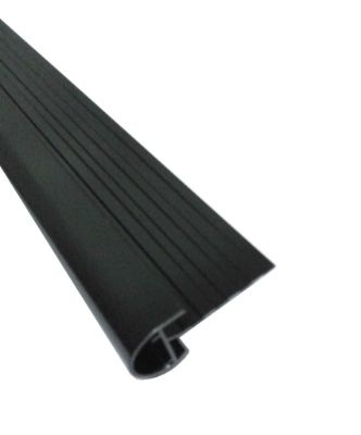Kraaltrim afwerkprofiel plat dak 2,5 meter zwart