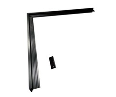 Hermic Aluminium buitenhoek 500x500mm zwart voor platte daken