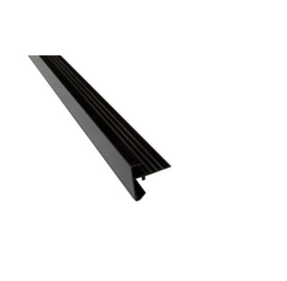 Hermic Aluminium buitenhoek 500x500mm zwart voor platte daken