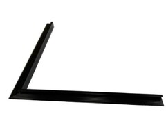 Hermic Aluminium binnenhoek zwart 500x500mm voor plat dak