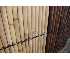Bamboemat halfstok naturel licht 100x180 cm - gespleten bamboescherm