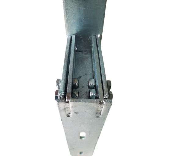 Muuranker verstelbaar 140-210 mm, 600x70 mm, staal 6 mm dik