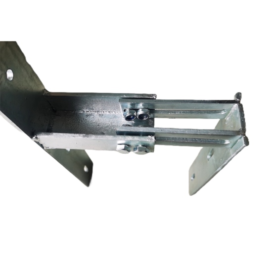 Muuranker verstelbaar 140-210 mm, 600x70 mm, staal 6 mm dik