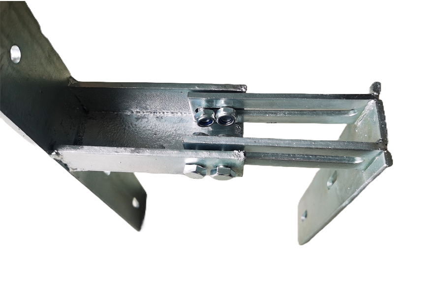 Muuranker verstelbaar 140-210 mm, 600x70 mm, staal 6 mm dik