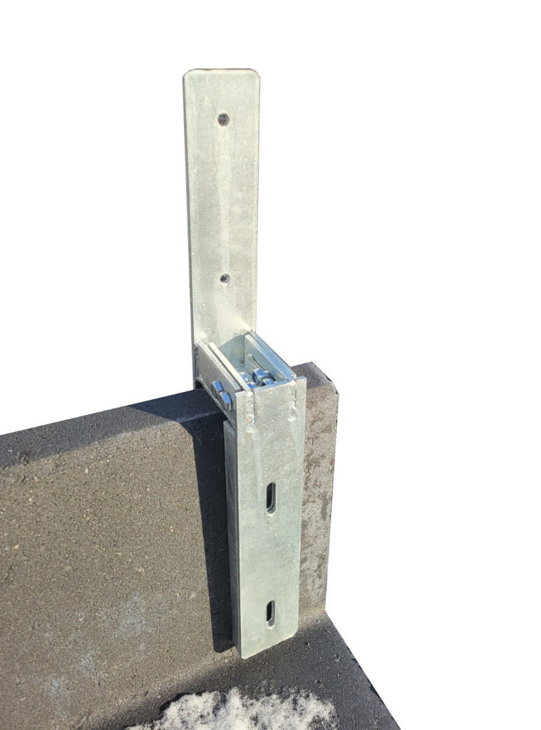 Muuranker spie 290x70 mm voor keerwanden (verstelbaar)