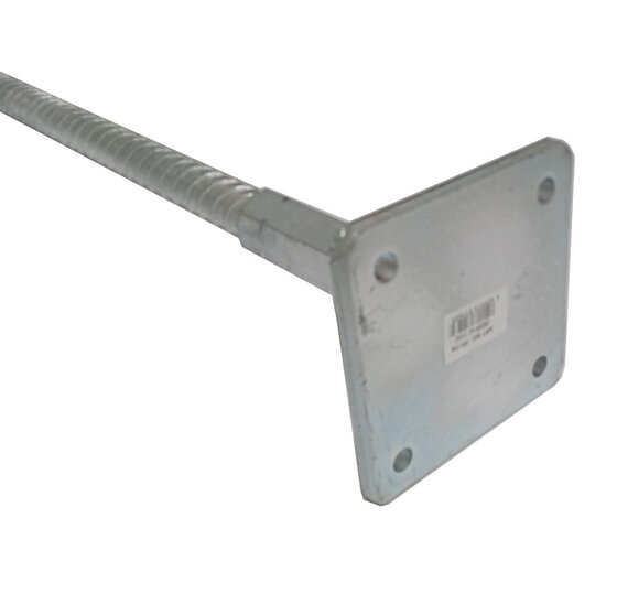 Plaatanker Wit Verzinkt Verstelbaar Instortanker 400 mm – Met Ankerpen