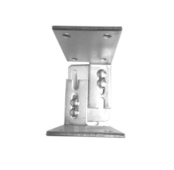 Verstelbare Paaldrager Type U – Hoogte 140–200 mm, Breedte 80–160 mm