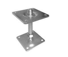 Plaatanker Hoogte Verstelbaar 110x110 mm – Totale hoogte 160 mm