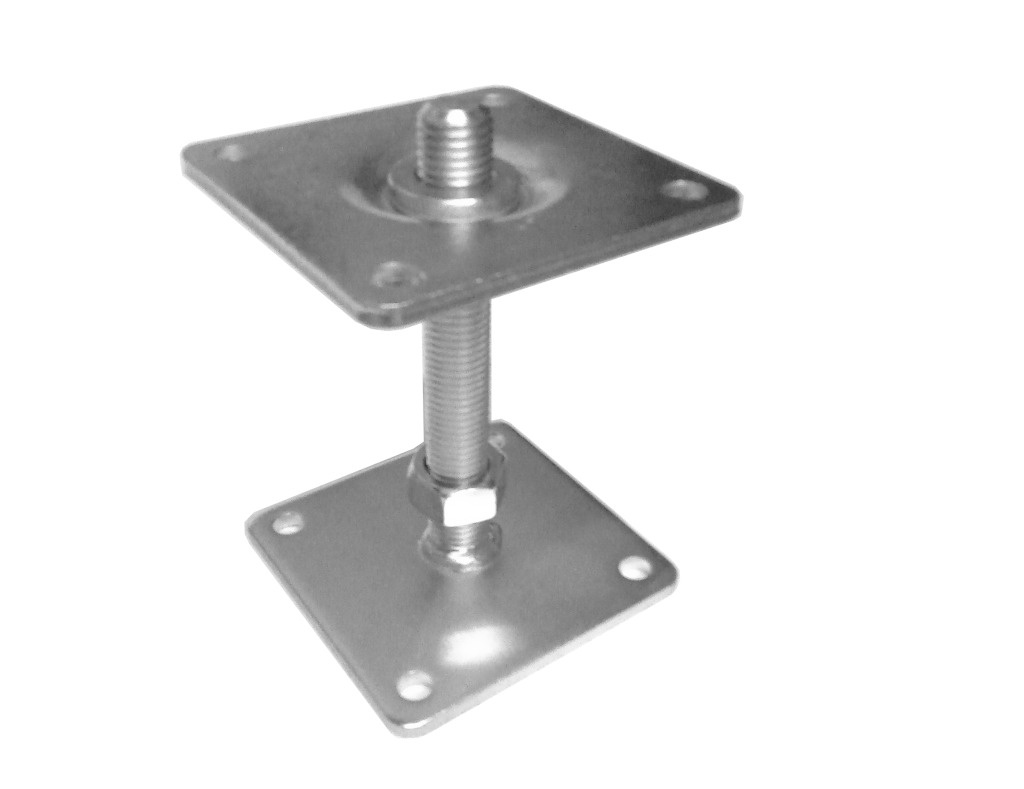 Plaatanker Hoogte Verstelbaar 110x110 mm – Totale hoogte 160 mm