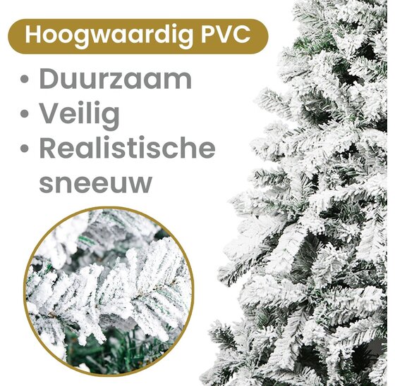 Kerstboom Snow 210 cm – Kunstkerstboom met Sneeuw