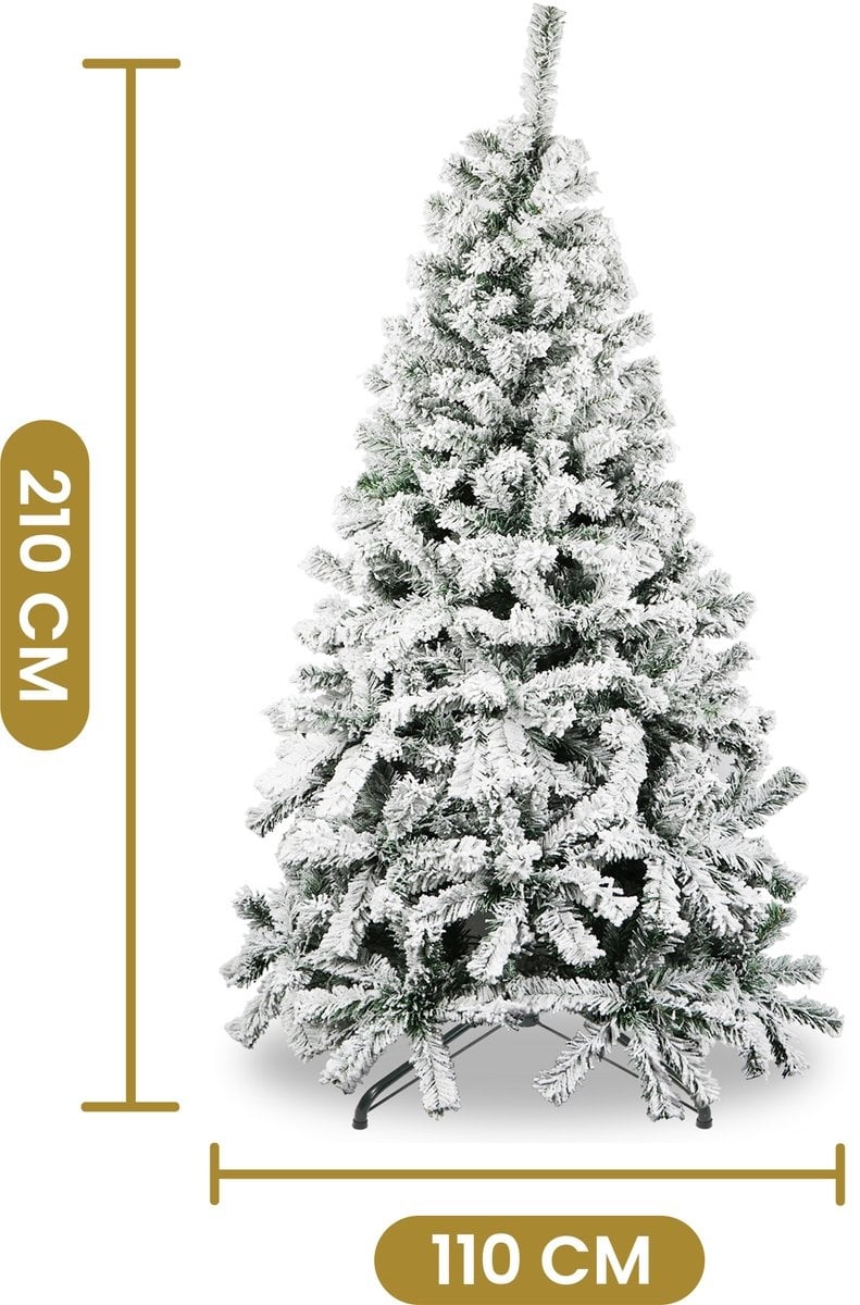 Kerstboom Snow 210 cm – Kunstkerstboom met Sneeuw