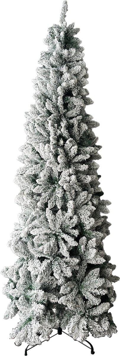 Kerstboom Icy Elegance 210 cm – Smalle Kunstkerstboom