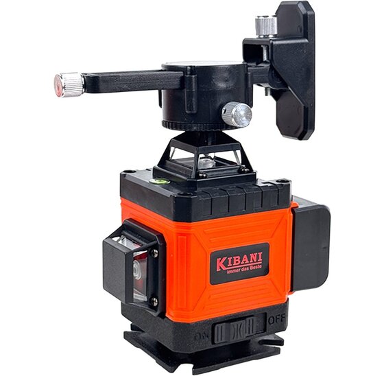 Professionele Kruislijnlaser met 16 Lijnen – Zelfnivellerend, 360° Projectie, Inclusief Accessoires en Draagkoffer