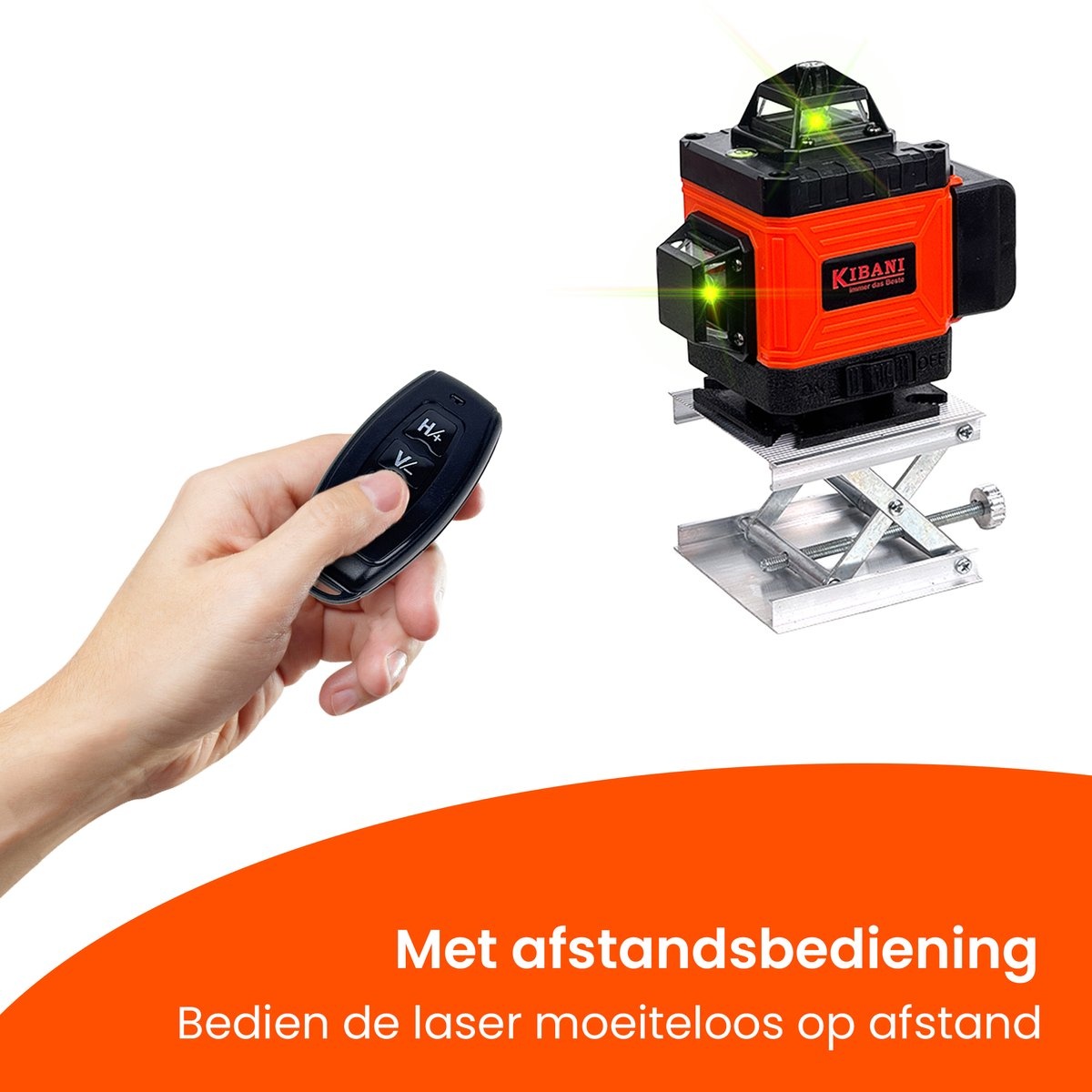 Kruislijnlaser 16 lijnen met Statief en Digitale Waterpas – Zelfnivellerend