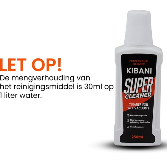 Reinigingsmiddel voor Nat- en Droogzuiger – 250 ml
