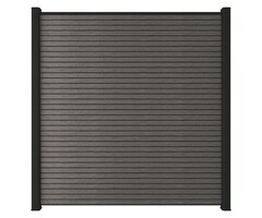 Composiet schutting 180x180 cm Silver Gray triple profiel