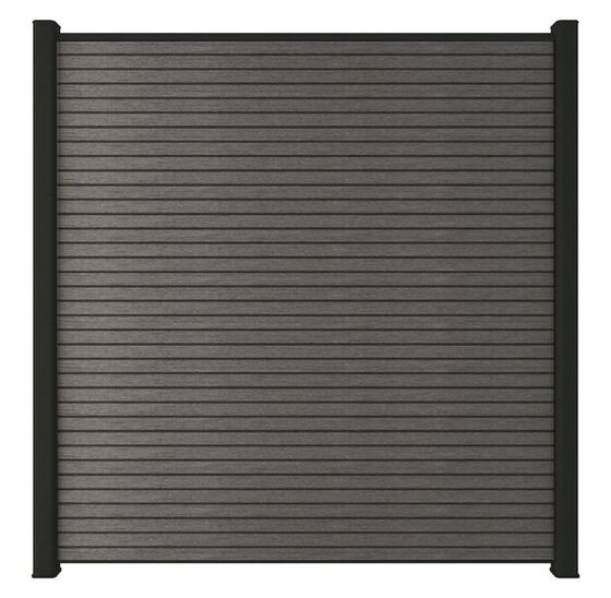 Composiet Schutting 180x180 cm – Silver Gray Triple – Duurzaam & Onderhoudsarm