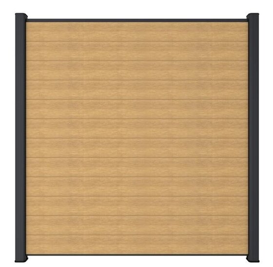 Composiet Schutting 180x180 cm – Red Cedar – Duurzaam & Onderhoudsarm