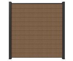 Composiet schutting 180x180 cm teak met UltraShield coating