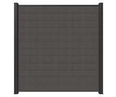 Composiet schutting 180x180 cm silver gray onderhoudsvrij