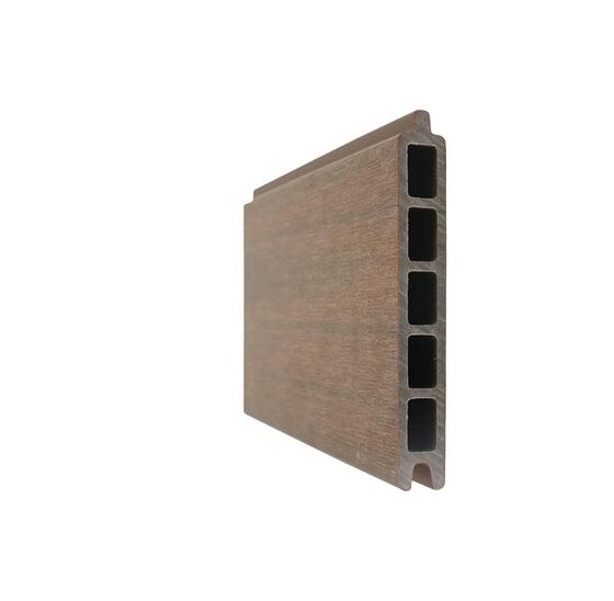 Composiet tuindeur 100x195 cm teakhout met aluminium frame