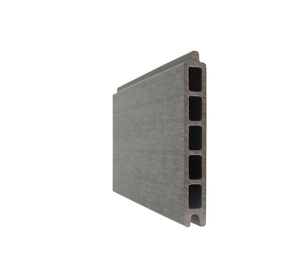 Composiet tuindeur 100x195 cm silver gray onderhoudsarm met coating