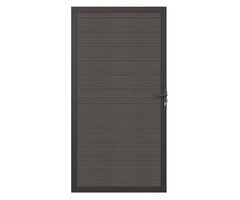 Composiet tuindeur 100x195 cm silver gray onderhoudsarm met coating