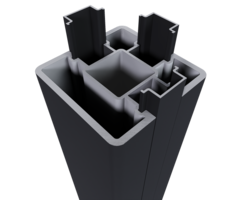 Aluminium Poortpaalset