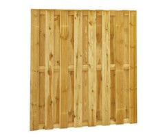 Grenen schutting geschaafd 180x180 cm met 18 planken geïmpregneerd