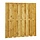 Grenen schutting geschaafd 180x180 cm met 18 planken geïmpregneerd