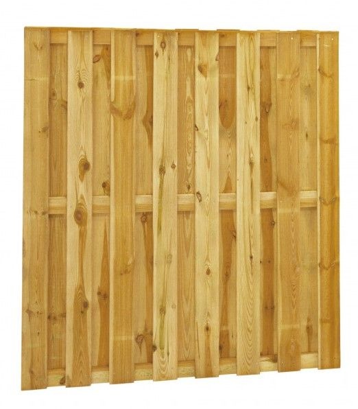 Grenen Schutting 18-planks Geschaafd – 180x180 cm | Groen Geïmpregneerd