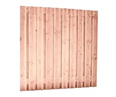 Douglas schutting 180x180 cm geschaafd, 21 planks verticaal