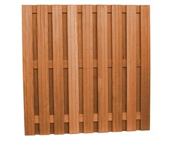 Hardhouten schutting geschaafd 20-planks FSC duurzaamheidsklasse 1