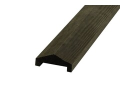 Afdeklat Grenen Zwart 180 cm