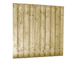 Grenen schutting 180x180 cm geschaafd 21-planks druk geïmpregneerd