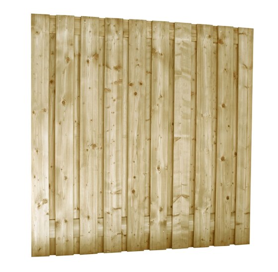 Grenen schutting 180x180 cm geschaafd 21-planks druk geïmpregneerd